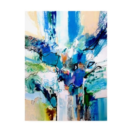Jennifer Gardner 'Blue And Green Ii' Canvas Art,18x24